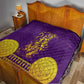 Anubis and Horus Quilt Egyptian God Purple
