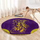 Anubis and Horus Round Carpet Egyptian God Purple
