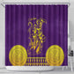 Anubis and Horus Shower Curtain Egyptian God Purple