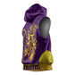Anubis and Horus Sleeveless Hoodie Egyptian God Purple - African Pride