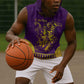 Anubis and Horus Sleeveless Hoodie Egyptian God Purple - African Pride
