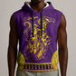 Anubis and Horus Sleeveless Hoodie Egyptian God Purple - African Pride