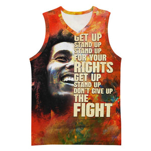 Reggae Legend Bob Basketball Jersey Retro Style - African Pride