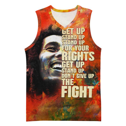 Reggae Legend Bob Basketball Jersey Retro Style - African Pride
