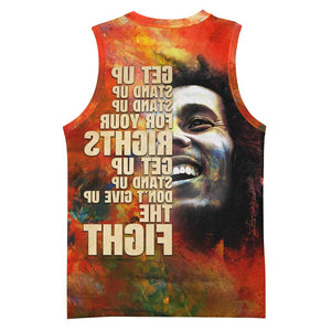 Reggae Legend Bob Basketball Jersey Retro Style - African Pride