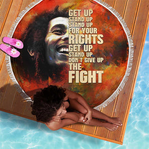 Reggae Legend Bob Beach Blanket Retro Style