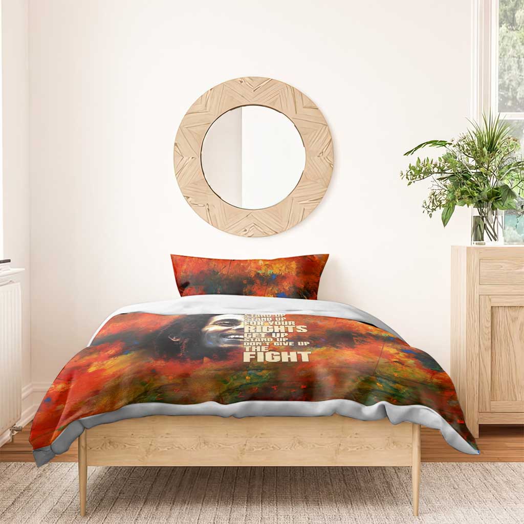 Reggae Legend Bob Bedding Set Retro Style