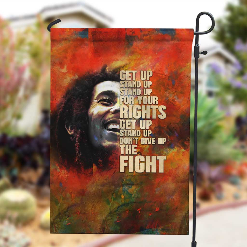 Reggae Legend Bob Garden Flag Retro Style