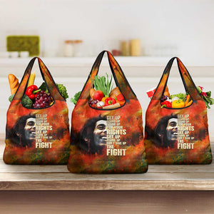 Reggae Legend Bob Grocery Bag Retro Style