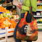 Reggae Legend Bob Grocery Bag Retro Style