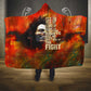 Reggae Legend Bob Hooded Blanket Retro Style