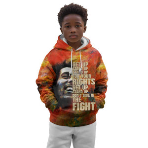 Reggae Legend Bob Kid Hoodie Retro Style