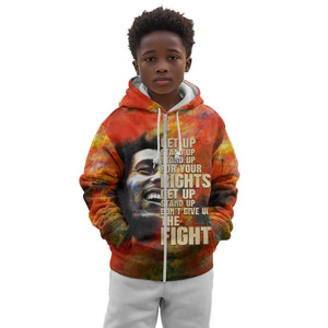 Reggae Legend Bob Kid Hoodie Retro Style