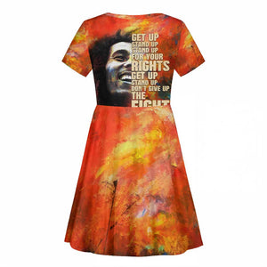 Reggae Legend Bob Kid Short Sleeve Dress Retro Style