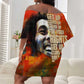 Reggae Legend Bob Off Shoulder Short Dress Retro Style
