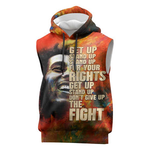 Reggae Legend Bob Sleeveless Hoodie Retro Style - African Pride