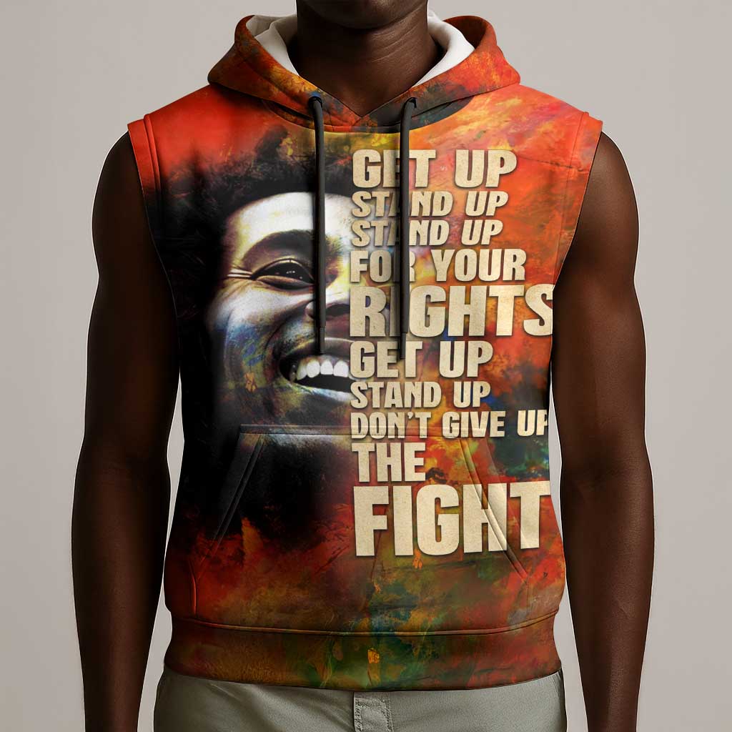 Reggae Legend Bob Sleeveless Hoodie Retro Style - African Pride