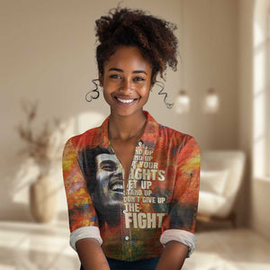 Reggae Legend Bob Women Casual Shirt Retro Style DT02