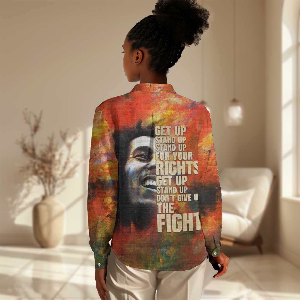Reggae Legend Bob Women Casual Shirt Retro Style DT02