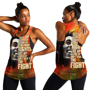 Reggae Legend Bob Women Racerback Tank Retro Style
