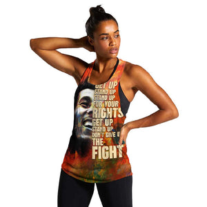 Reggae Legend Bob Women Racerback Tank Retro Style