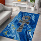 Ankh On Blue Area Rug Pan African