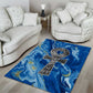 Ankh On Blue Area Rug Pan African