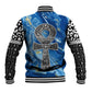 Ankh On Blue Baseball Jacket Pan African DT02