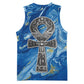 Ankh On Blue Basketball Jersey Pan African - African Pride