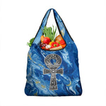 Ankh On Blue Grocery Bag Pan African