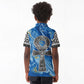 Ankh On Blue Kid Polo Shirt Pan African