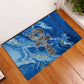 Ankh On Blue Rubber Doormat Pan African