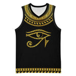 Eyes Of Horus Basketball Jersey Egyptian Art - African Pride