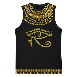 Eyes Of Horus Basketball Jersey Egyptian Art - African Pride