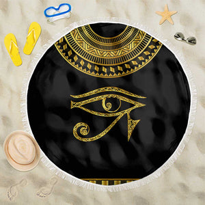 Eyes Of Horus Beach Blanket Egyptian Art