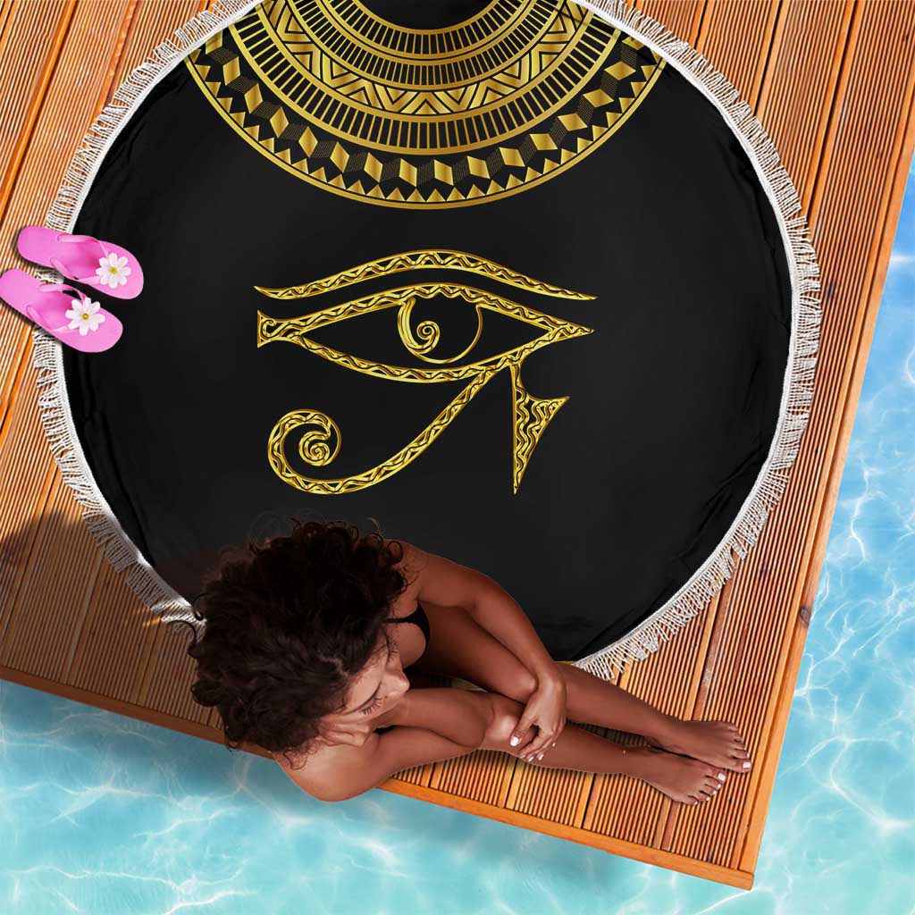 Eyes Of Horus Beach Blanket Egyptian Art