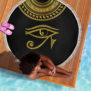 Eyes Of Horus Beach Blanket Egyptian Art