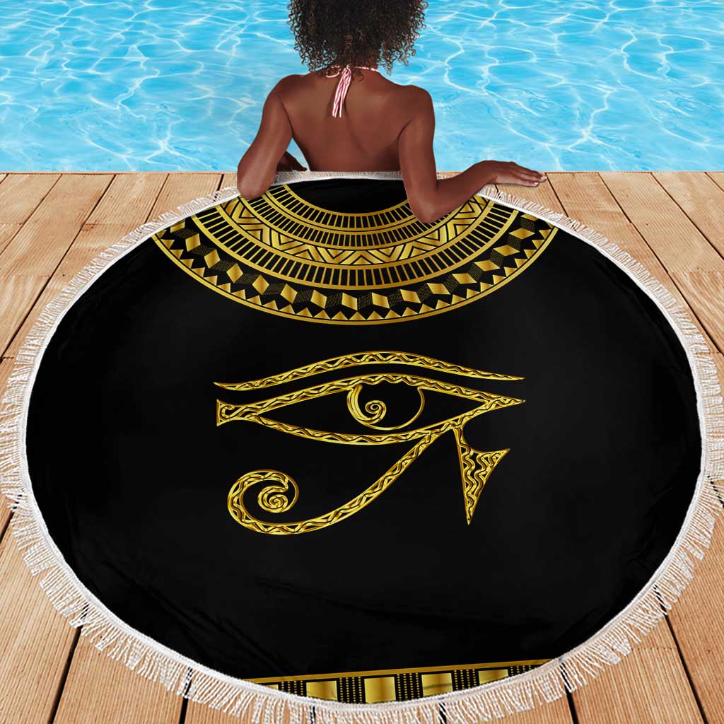 Eyes Of Horus Beach Blanket Egyptian Art