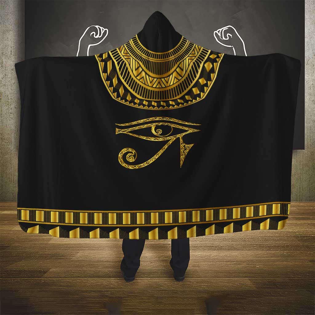 Eyes Of Horus Hooded Blanket Egyptian Art