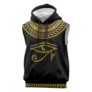 Eyes Of Horus Sleeveless Hoodie Egyptian Art - African Pride
