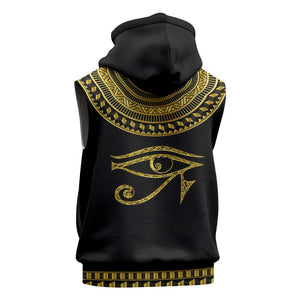 Eyes Of Horus Sleeveless Hoodie Egyptian Art - African Pride