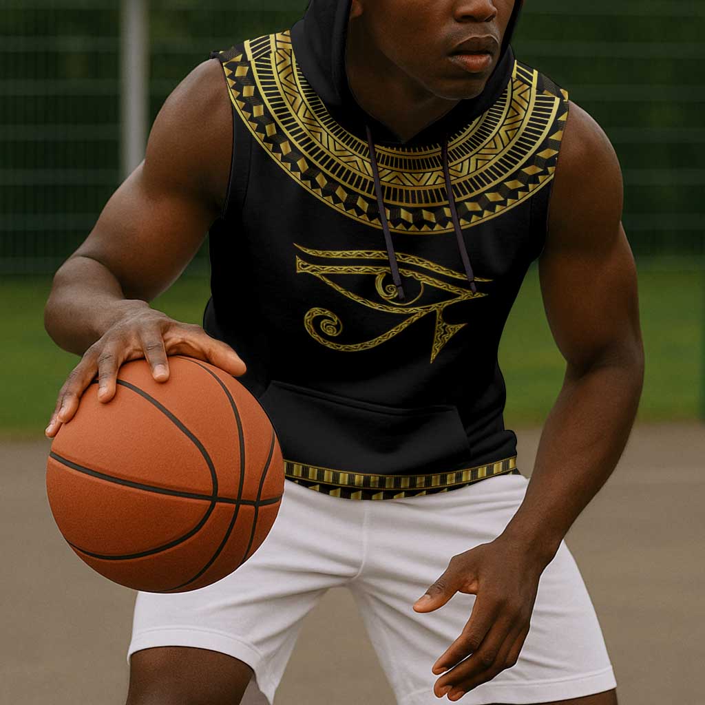 Eyes Of Horus Sleeveless Hoodie Egyptian Art - African Pride