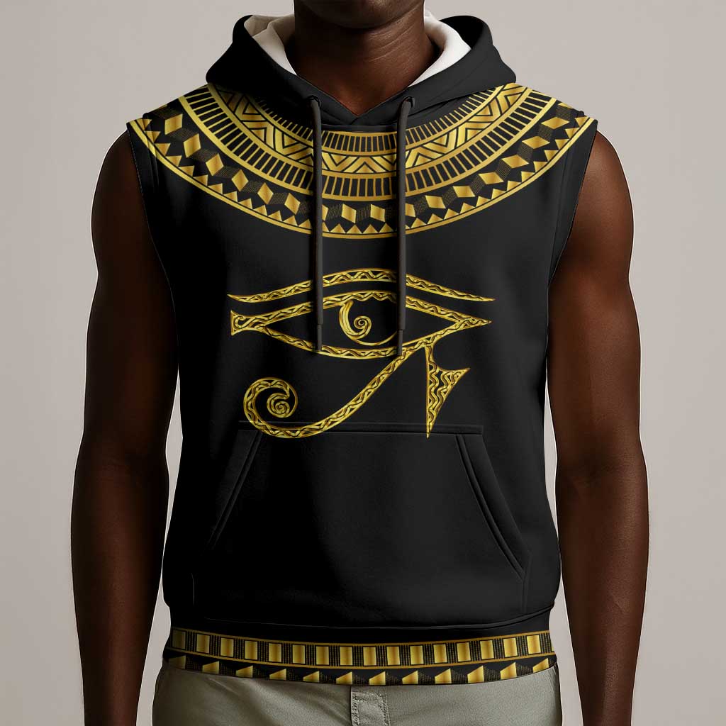 Eyes Of Horus Sleeveless Hoodie Egyptian Art - African Pride