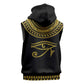 Eyes Of Horus Sleeveless Zip Hoodie Egyptian Art - African Pride