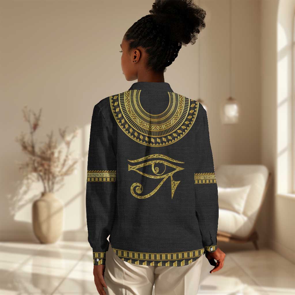 Eyes Of Horus Women Casual Shirt Egyptian Art DT02