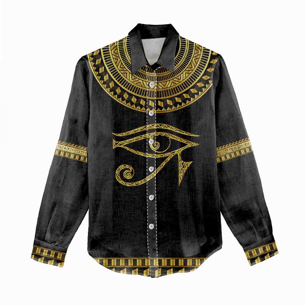 Eyes Of Horus Women Casual Shirt Egyptian Art DT02