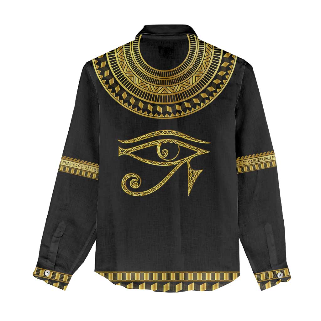 Eyes Of Horus Women Casual Shirt Egyptian Art DT02