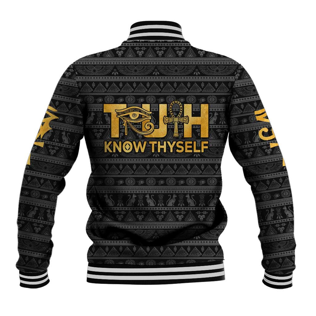 Personalized Truth Know Thyself Baseball Jacket Eye of Horus and Ankh DT02