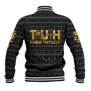 Personalized Truth Know Thyself Baseball Jacket Eye of Horus and Ankh DT02