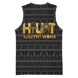 Personalized Truth Know Thyself Basketball Jersey Eye of Horus and Ankh - African Pride